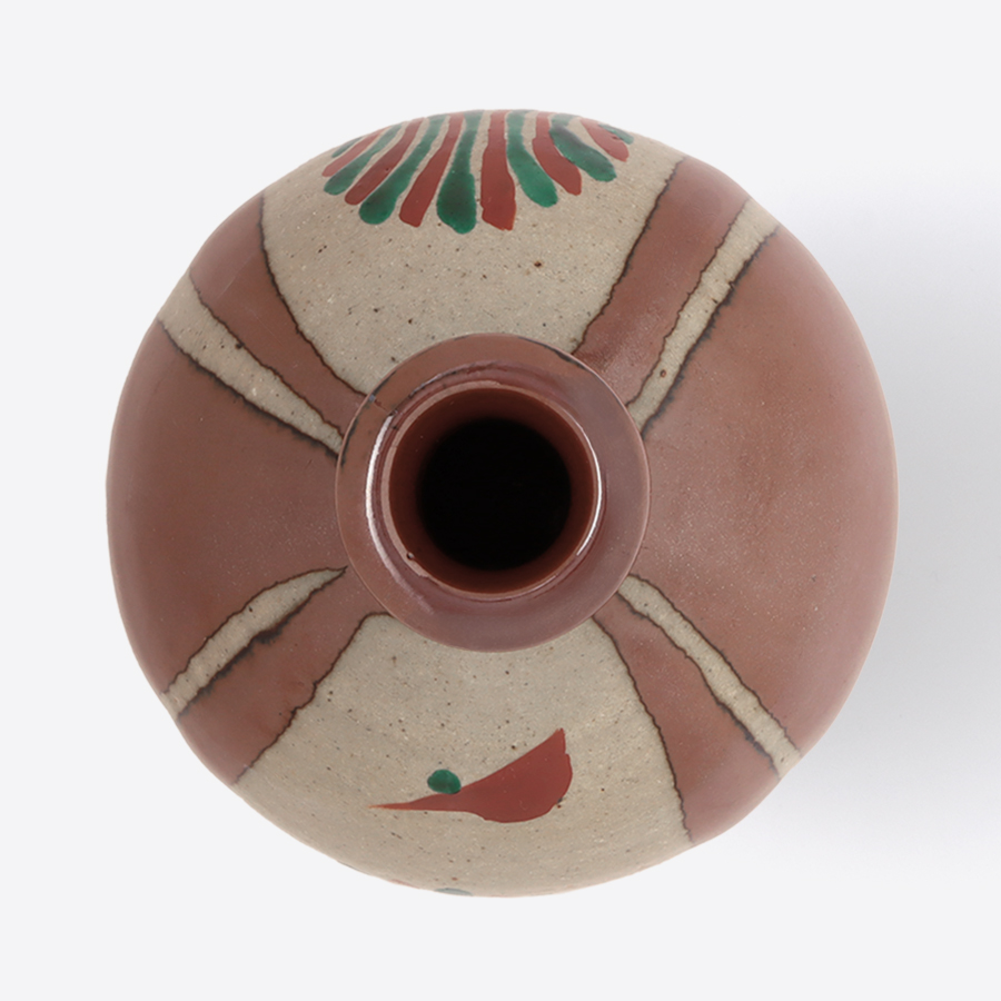 濱田友緒＞濱田窯 柿釉赤絵花瓶 | 栃木県益子町 | 三越伊勢丹ふるさと納税